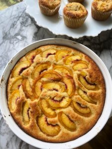 Keto Peach Cake