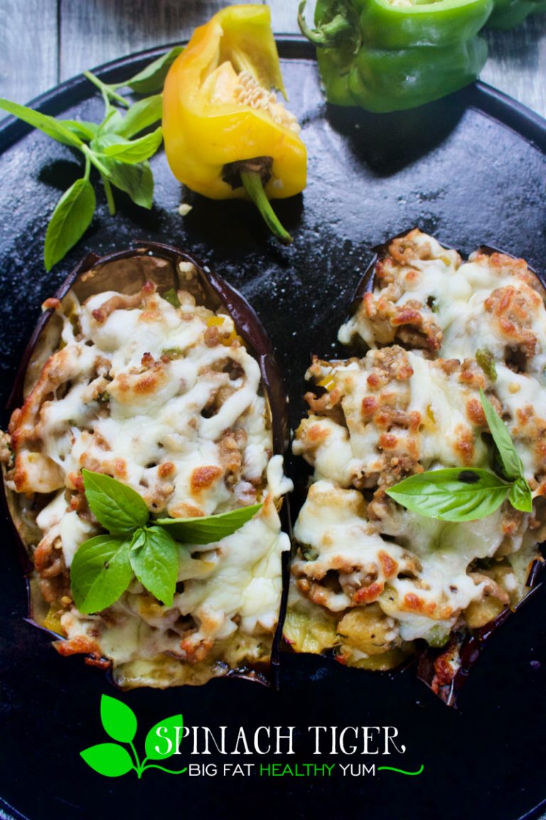 Sausage Stuffed Eggplant