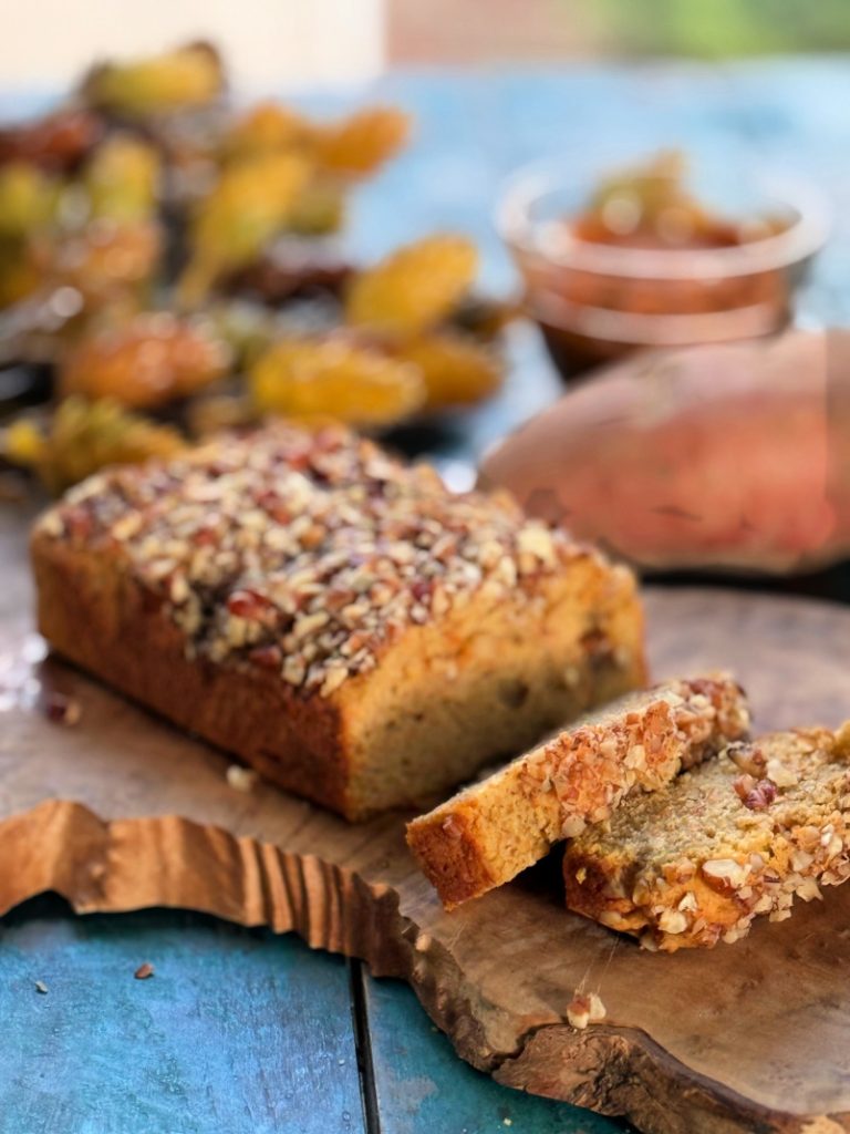 Keto Sweet Potato Bread with Pecans