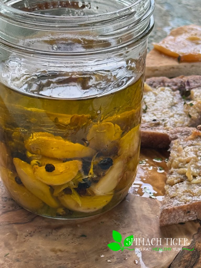Garlic Confit in Jar