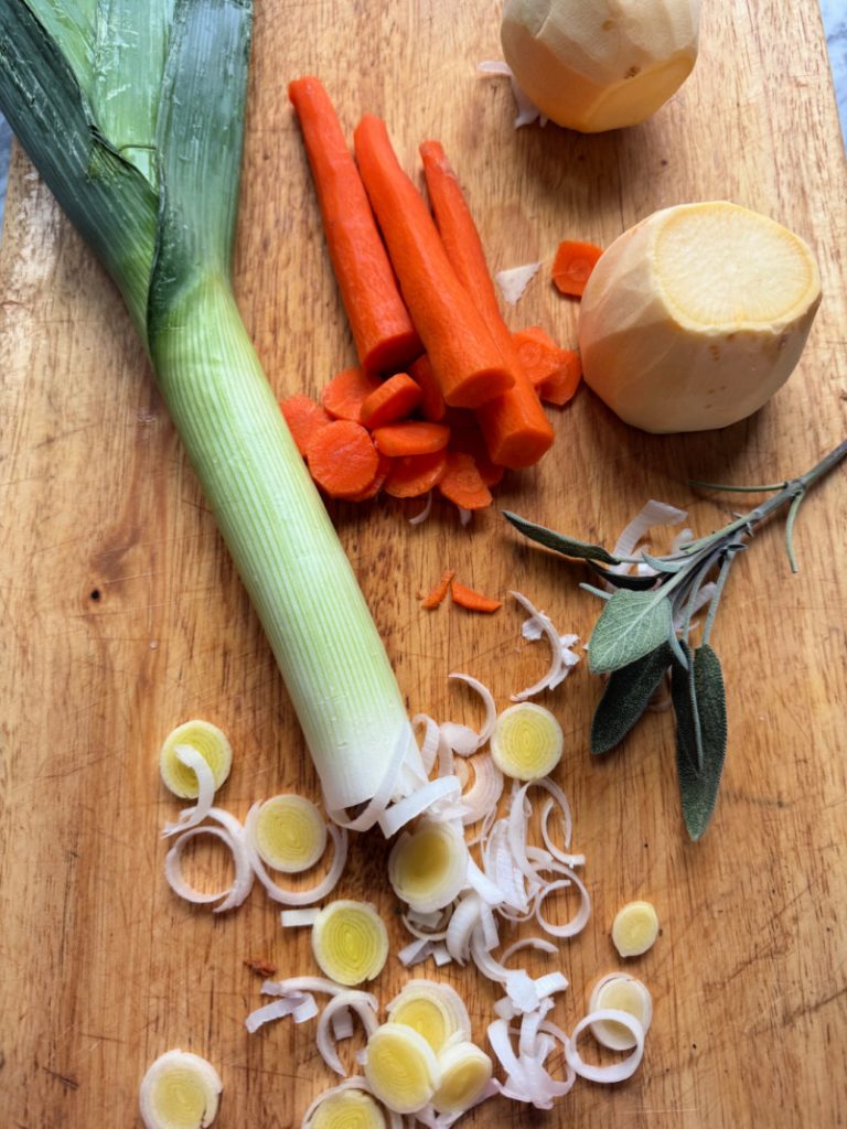 Ingredients for Chicken Pot Pie