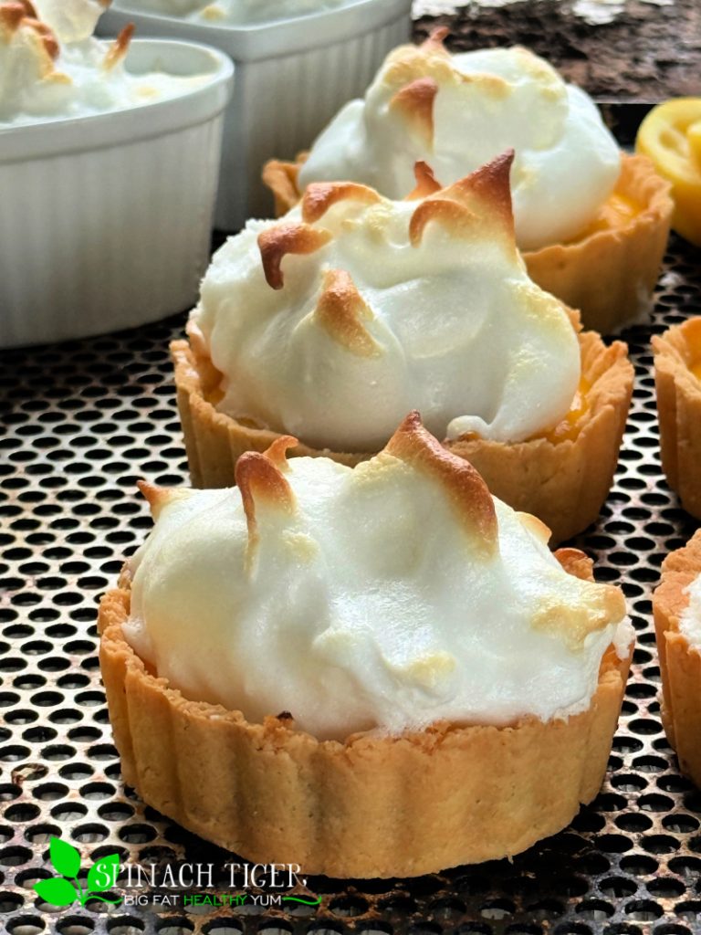 Keto Lemon Meringue Tarts 8