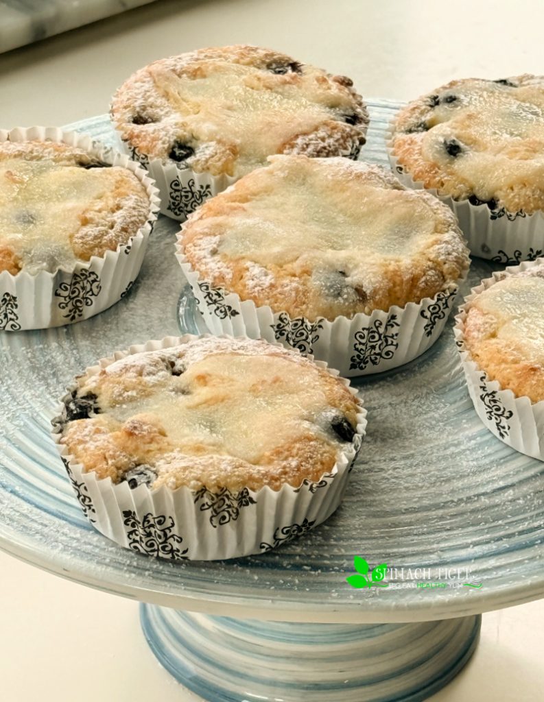 Blueberry pancake Muffin with Maple Butter Glaze