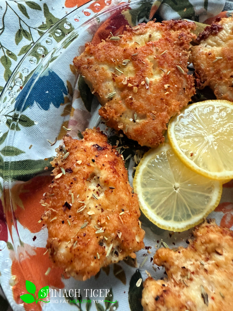 Parmesan Crusted Chicken Cutlets, Gluten Free. Make nut free, gluten free, grain free Italian chicken cutlets with eggs and parmesan or pecorino cheese with Italian seasoning. via @angelaroberts