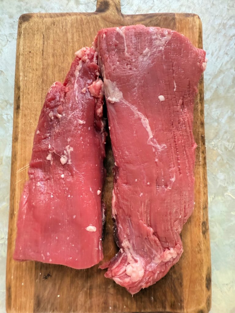 raw tenderloin tails