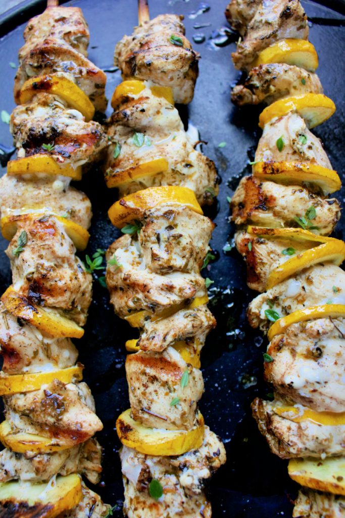 Greek Chicken kabobs