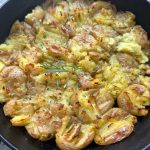 Crispy Smashed Potatoes from Spinach TIger