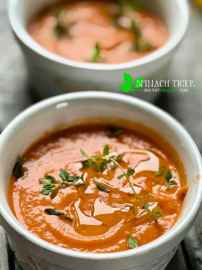 Roasted Eggplant Tomato Soup