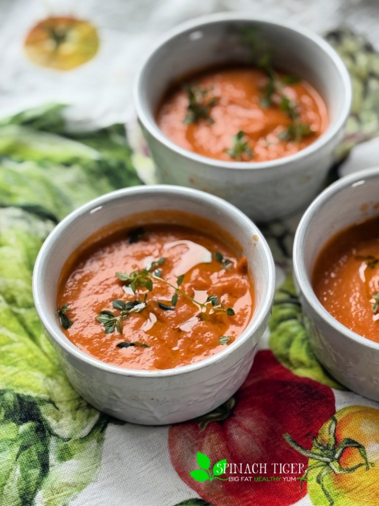 Roasted Eggplant Tomato Soup