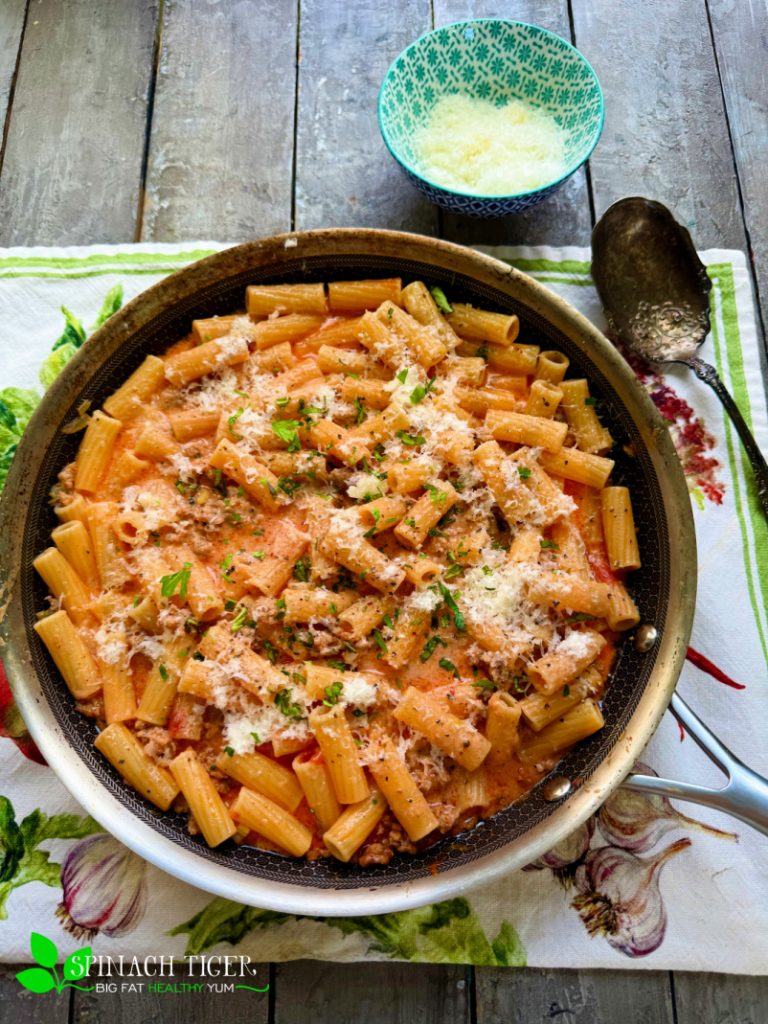 Sausage ragu with pasta