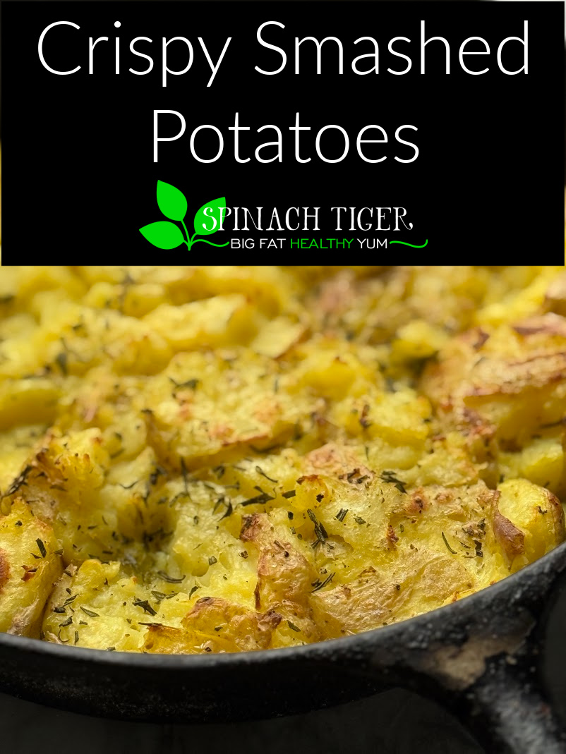 Crispy Smashed Yellow Yukon Potatoes makes a perfect side. Boil, butter and broil or roast in cast iron for the crispiest, yet soft inside potatoes. via @angelaroberts