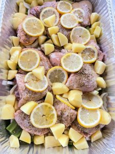 Unbaked Lemon Chicken Potatoes