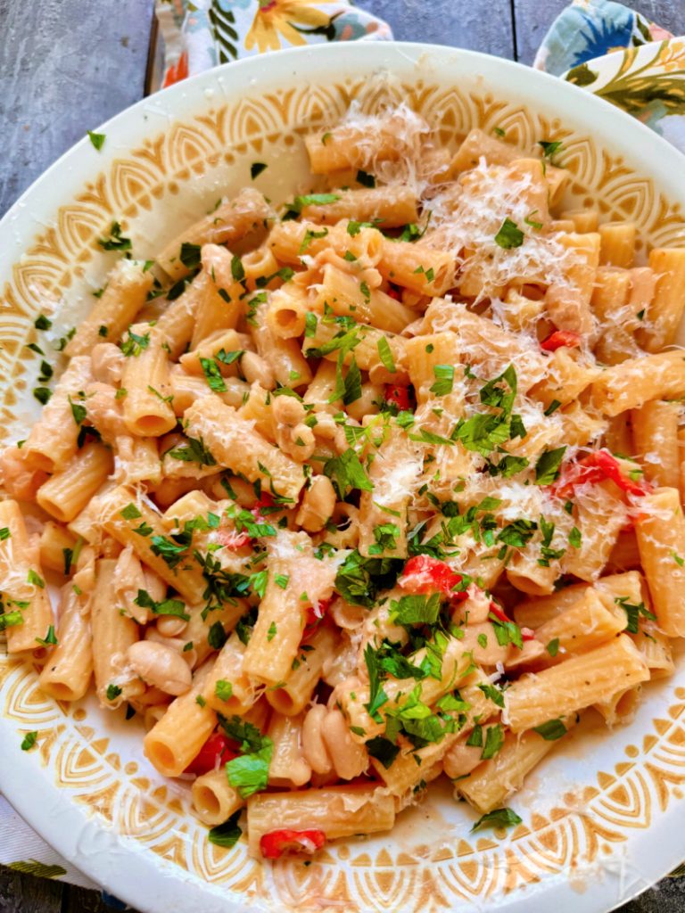Tuscan White Bean Pasta
