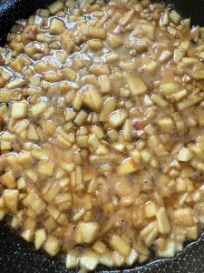 apple walnut muffins process