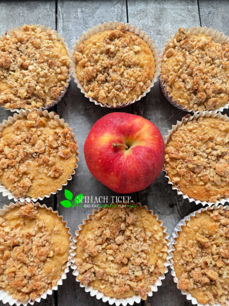 Low Carb Apple Walnut Coffee Cake