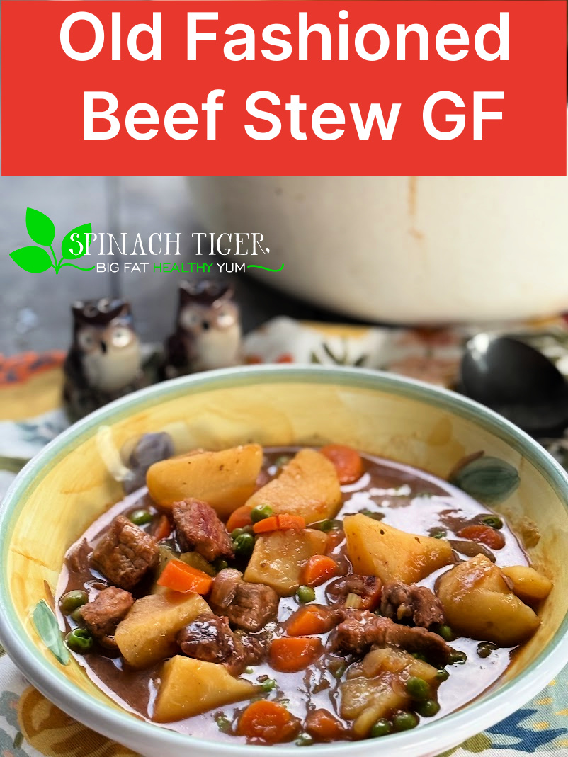 Old Fashioned Beef Stew Gluten Free. Enjoy a rich gravy beef stew, thickened with xanthan gum gel and tapioca flour to keep it GF. via @angelaroberts