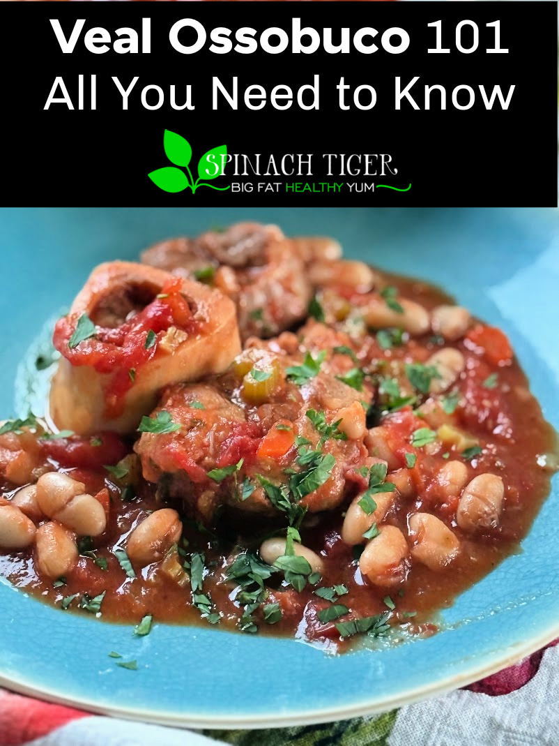 Veal Ossobuco recipe with white wine, broth, tomatoes topped with gremolata for a quintessential Italian dish. via @angelaroberts