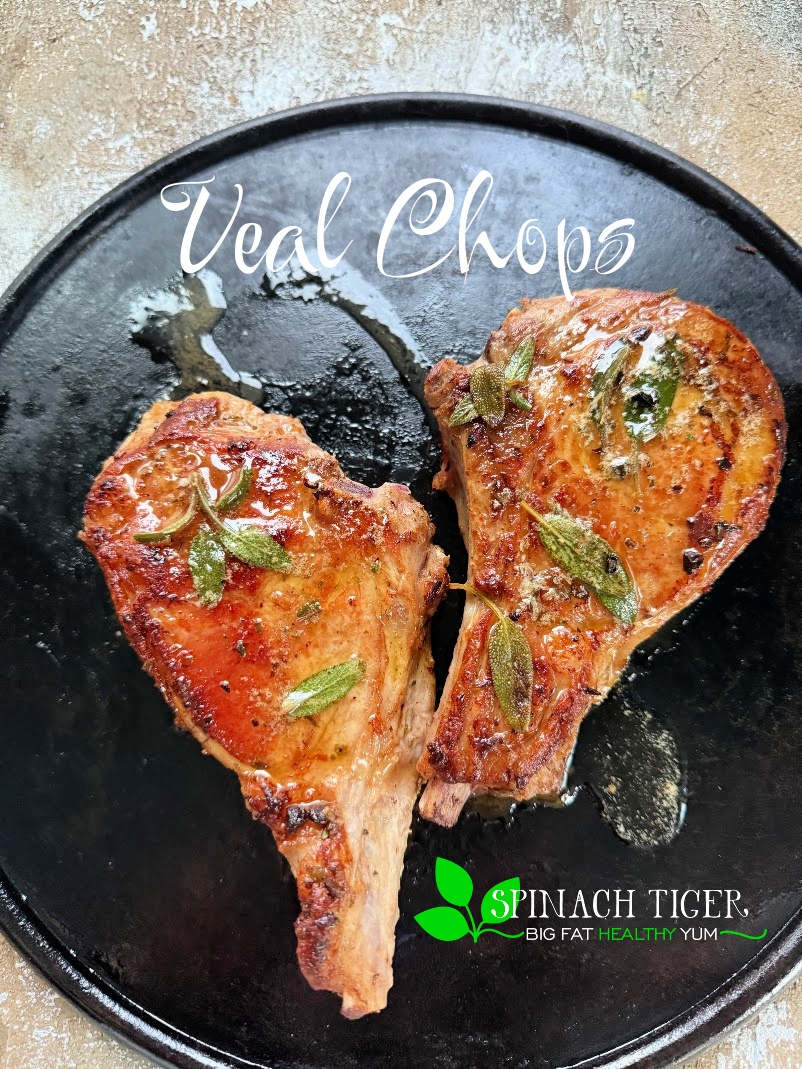 Pan Seared Veal Chops, tender, lean delicious. via @angelaroberts
