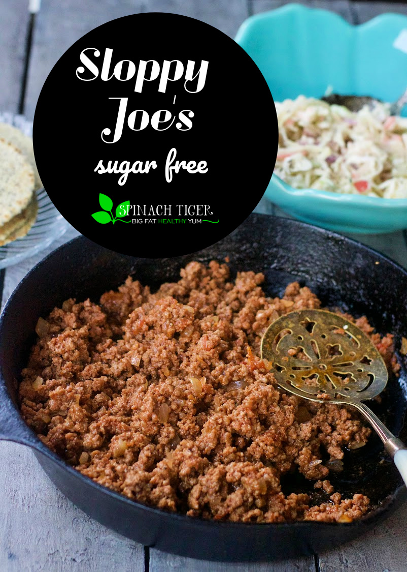 Sugar Free Sloppy Joe's Recipe. Enjoy your childhood favorite sloppy sandwich. Sugar free tomato sauce, maple syrup, onion and ground beef and more. via @angelaroberts
