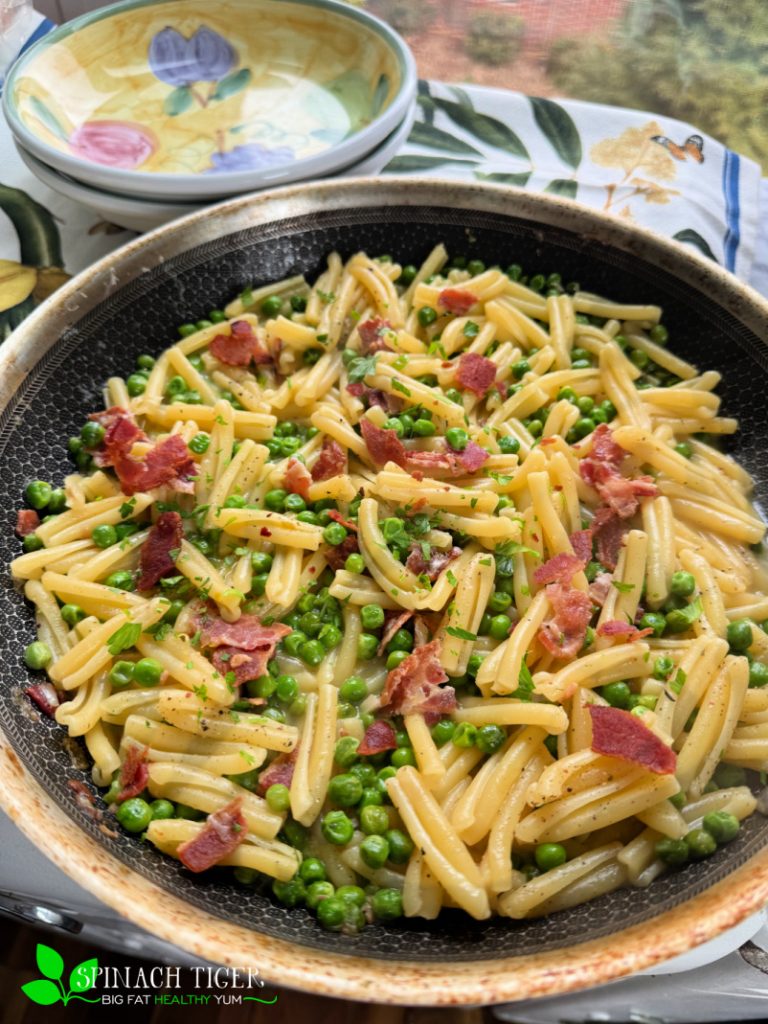 Peas Pasta Bacon