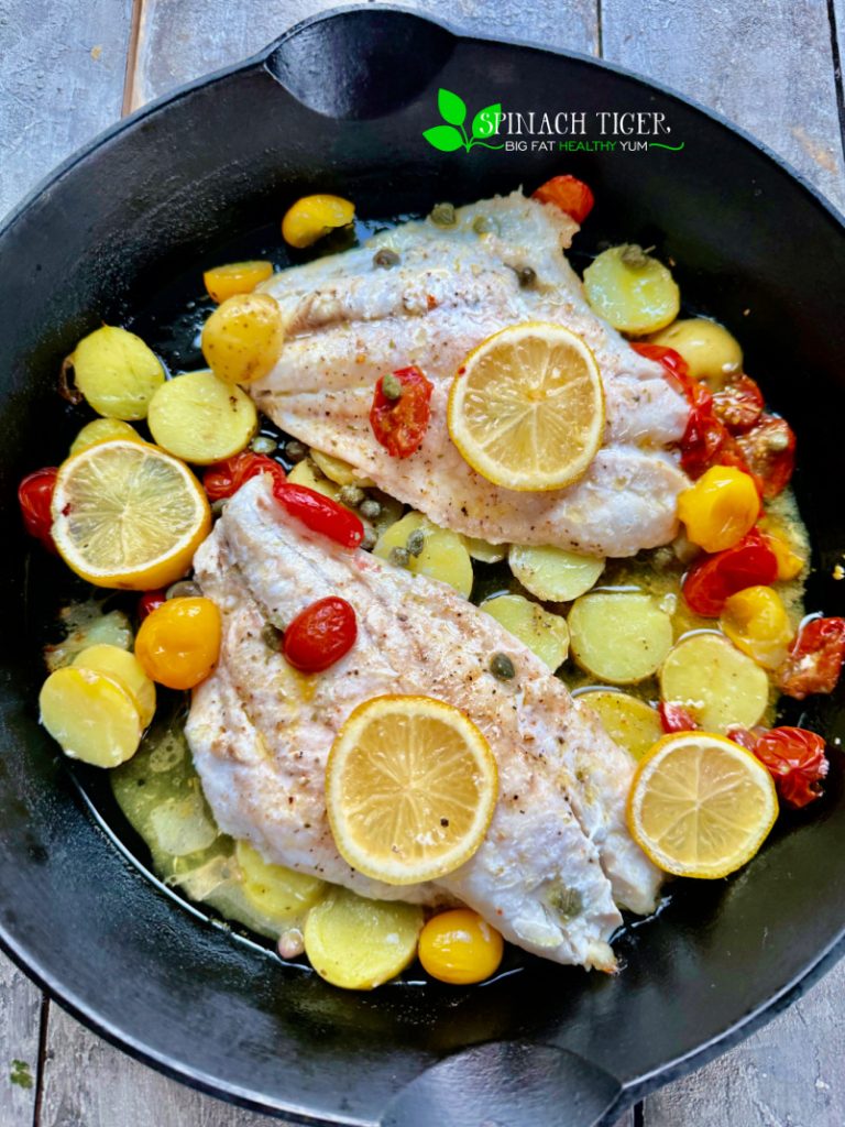 Red Snapper with Potatoes Tomatoes