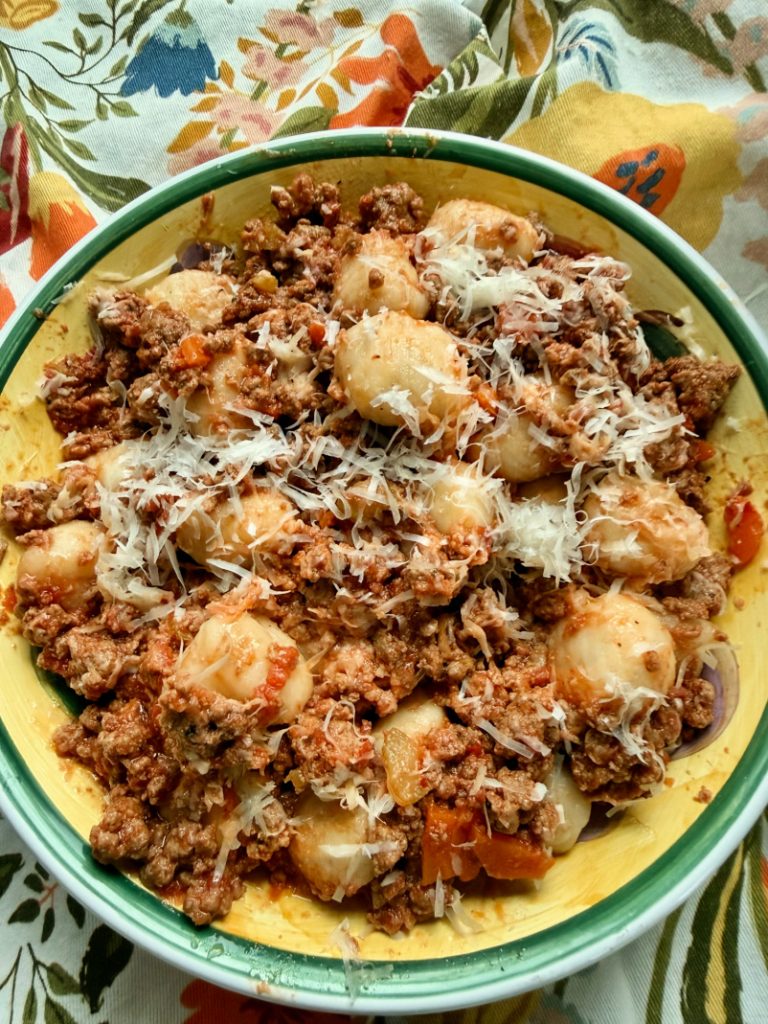 Gnocchi Bolognese from Spinach Tiger